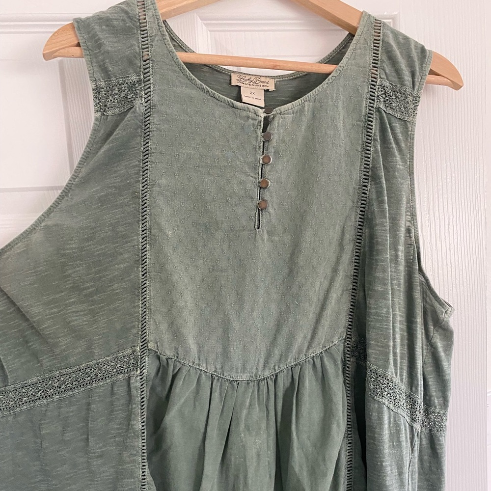 Plus Sized Boho Sleeveless Top